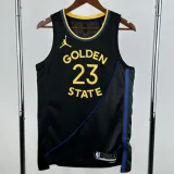 24-25 WARRIORS GREEN #23 Black Top Quality Hot Pressing NBA Jersey (Trapeze Edition)飞人版