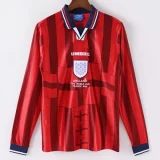 1998 England Away Retro Long sleeve Soccer Jersey (长袖)