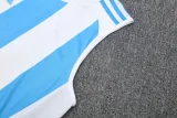 2025 AD White blue Tank top and shorts suit