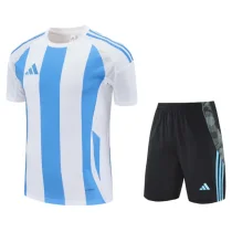 2025 AD White blue Training short Suit