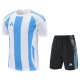 2025 AD White blue Training short Suit