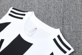 2025 AD White black Tank top and shorts suit