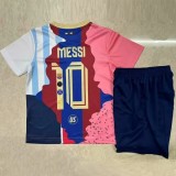 25-26 MESSI #10 Special Edition Kids Soccer jersey 左粉色