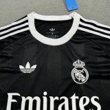 25-26 RMA Black GoalKeeper Fans Soccer Jersey