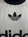 2025 AD Casual White Player Version Training shirts *三叶草