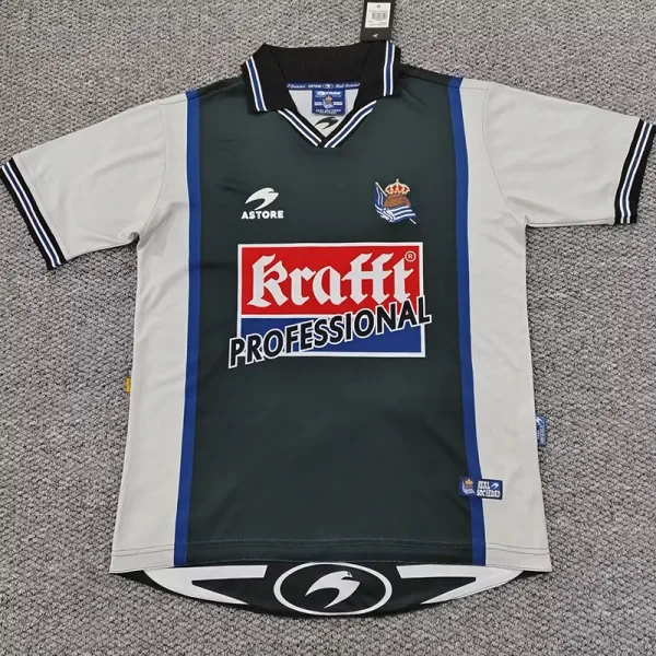 2000-2002 Real Sociedad Away Retro Soccer Jersey