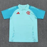 25-26 Flamengo Sky Blue Polo Short Sleeve