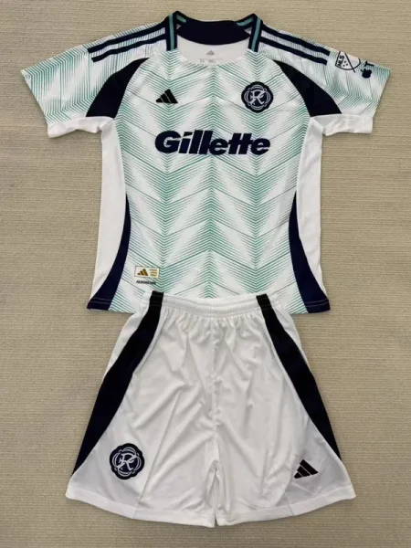 25-26 New England Revolution Home Kids Soccer Jersey (带章)