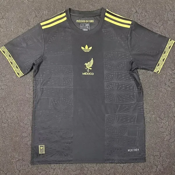 25-26 Mexico Gold Cup Black Fans Soccer Jersey*队微胶标