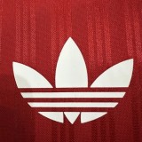 2025 AD Casual Red Fans Training shirts *三叶草