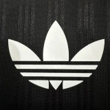 2025 AD Casual Black Fans Training shirts *三叶草