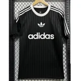 2025 AD Casual Black Fans Training shirts *三叶草