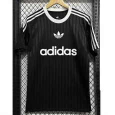2025 AD Casual Black Fans Training shirts *三叶草