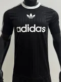 2025 AD Casual Black Player Version Training shirts *三叶草
