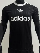 2025 AD Casual Black Player Version Training shirts *三叶草