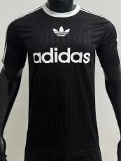 2025 AD Casual Black Player Version Training shirts *三叶草