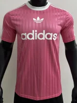 2025 AD Casual Pink Player Version Training shirts*三叶草