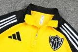 25-26 Atletico Mineiro Yellow Half Pull Tracksuit (半拉链)