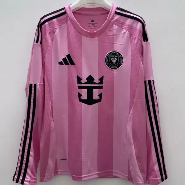 25-26 Inter Miami Home Long Sleeve Soccer Jersey (长袖)