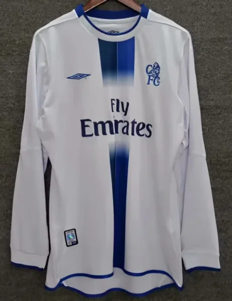 2003-2005 CHE Away Retro Long Sleeve Soccer Jersey(长袖)