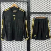 25-26 Mexico Gold Cup Black Long sleeve Kids Soccer Jersey (长袖)