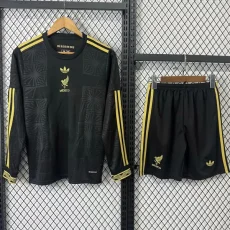 25-26 Mexico Gold Cup Black Long sleeve Kids Soccer Jersey (长袖)