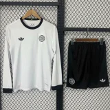 25-26 Germany 125th Anniversary White Long sleeve Kids Soccer Jersey (长袖)