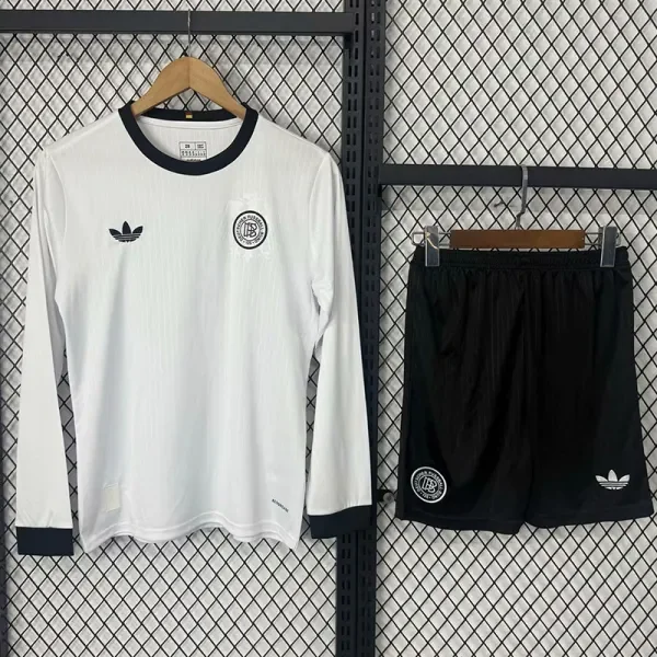 25-26 Germany 125th Anniversary White Long sleeve Kids Soccer Jersey (长袖)
