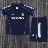 2005-2006 RMA Away Kids Retro Soccer Jersey