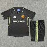 1998 Man Utd Third Kids Retro Soccer Jersey