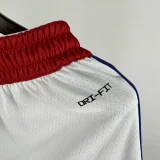 24-25 WARRIORs White Retro Top Quality NBA Pants
