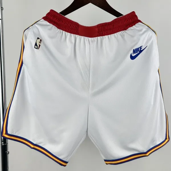 24-25 WARRIORs White Retro Top Quality NBA Pants