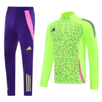 2025 AD Fluorescent green Half Pull Tracksuit #AB08 (半拉链)