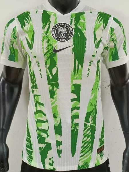 25-26 Nigeria Green White Player Version Soccer Jersey