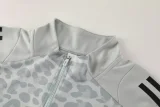 2025 AD Grey Half Pull Tracksuit #AB08 (半拉链)