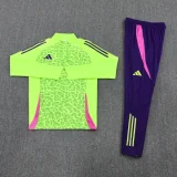 2025 AD Fluorescent green Half Pull Tracksuit #AB08 (半拉链)