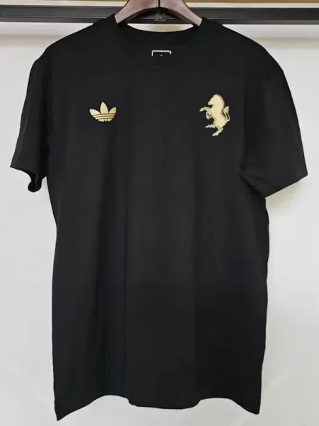 25-26 juV Black High Quality Casual T-shirt