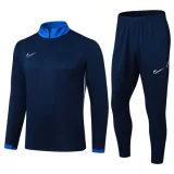 25-26 NK Royal blue Half Pull Tracksuit #08 (半拉链)