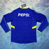 2003-2004 Boca juniors Home Long Sleeve Retro Soccer Jersey(长袖)后带广告