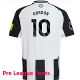 25-26 Newcastle Black white Kids Soccer Jersey