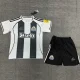 25-26 Newcastle Black white Kids Soccer Jersey