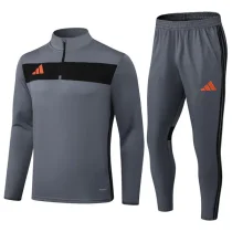 2025 AD Grey Half Pull Tracksuit #07(半拉链)