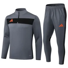 2025 AD Grey Half Pull Tracksuit #07(半拉链)