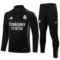 25-26 RMA Black Half Pull Tracksuit #B2501(半拉链)