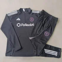 25-26 Inter Miami Black Half Pull Tracksuit #B2521(半拉链)