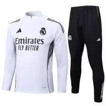 25-26 RMA White Half Pull Tracksuit #B2505(半拉链)