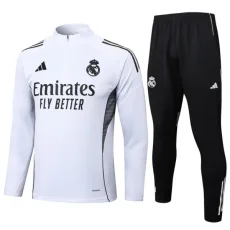 25-26 RMA White Half Pull Tracksuit #B2505(半拉链)