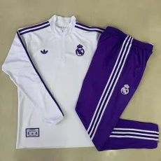 25-26 RMA White Half Pull Tracksuit #B2513(半拉链)