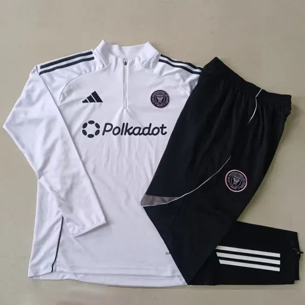 25-26 Inter Miami White Half Pull Tracksuit #B2522(半拉链)