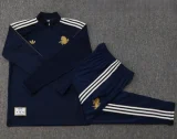 25-26 JUV Royal blue Half Pull Tracksuit #B2503(半拉链)